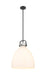 Innovations - 410-1SL-BK-G412-16WH - One Light Pendant - Downtown Urban - Matte Black