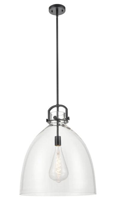 Innovations - 410-1SL-BK-G412-18CL - One Light Pendant - Downtown Urban - Matte Black