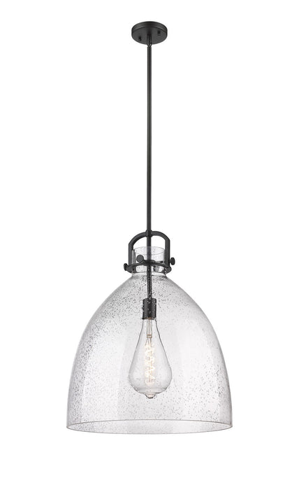 Innovations - 410-1SL-BK-G412-18SDY - One Light Pendant - Downtown Urban - Matte Black