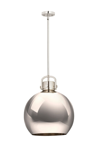 Downtown Urban One Light Pendant Polished Nickel