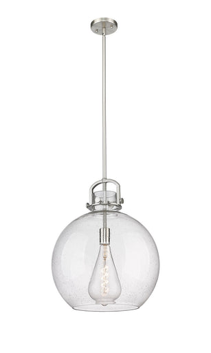 Downtown Urban One Light Pendant Satin Nickel