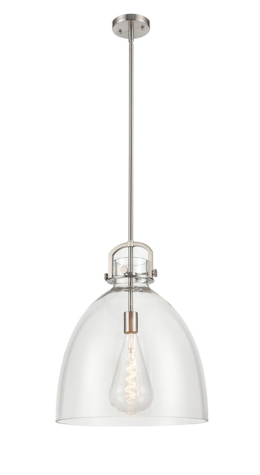 Innovations - 410-1SL-SN-G412-16CL - One Light Pendant - Downtown Urban - Satin Nickel