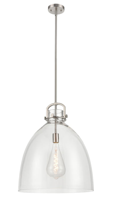 Innovations - 410-1SL-SN-G412-18CL - One Light Pendant - Downtown Urban - Satin Nickel