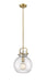 Innovations - 410-1SM-BB-G410-10SDY - One Light Mini Pendant - Newton - Brushed Brass