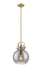 Innovations - 410-1SM-BB-G410-10SM - One Light Mini Pendant - Newton - Brushed Brass