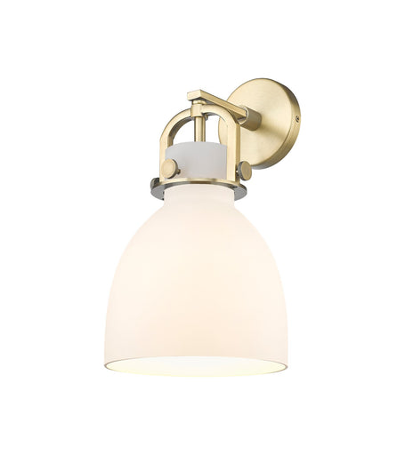 Downtown Urban One Light Wall Sconce Brushed Brass