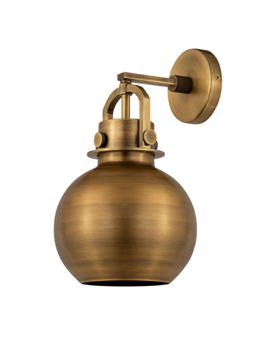Downtown Urban One Light Wall Sconce Brushed Brass