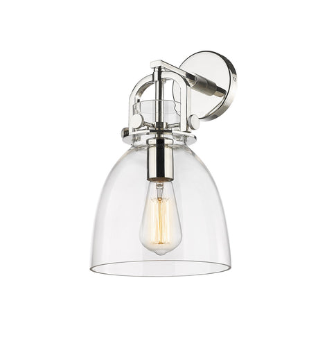 Downtown Urban One Light Wall Sconce Polished Nickel