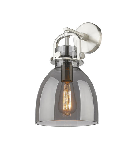 Downtown Urban One Light Wall Sconce Satin Nickel