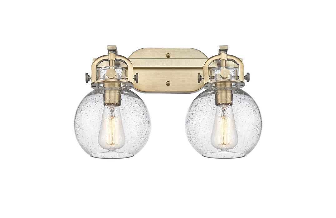 Innovations - 410-2W-BB-G410-7SDY - Two Light Bath Vanity - Newton - Brushed Brass