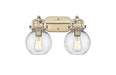 Innovations - 410-2W-BB-G410-7SDY - Two Light Bath Vanity - Newton - Brushed Brass