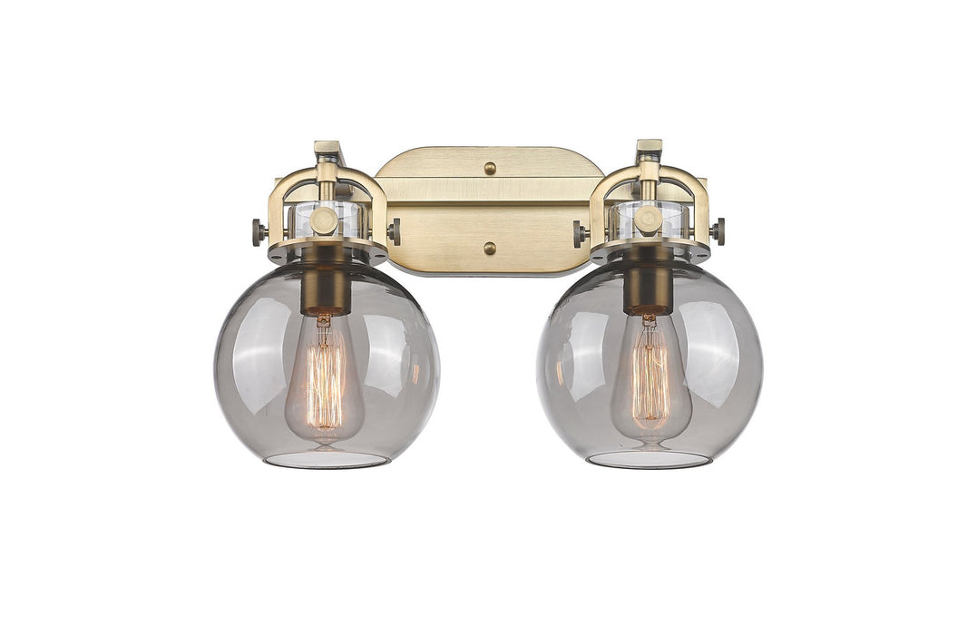 Innovations - 410-2W-BB-G410-7SM - Two Light Bath Vanity - Newton - Brushed Brass