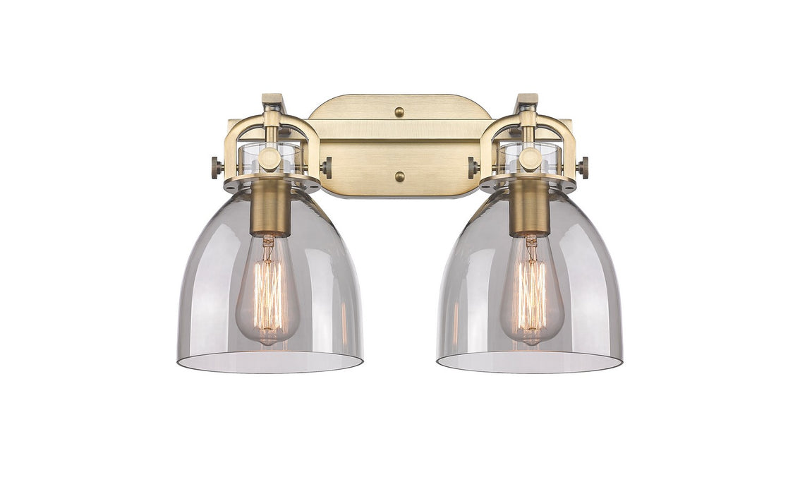 Innovations - 410-2W-BB-G412-7SM - Two Light Bath Vanity - Downtown Urban - Brushed Brass