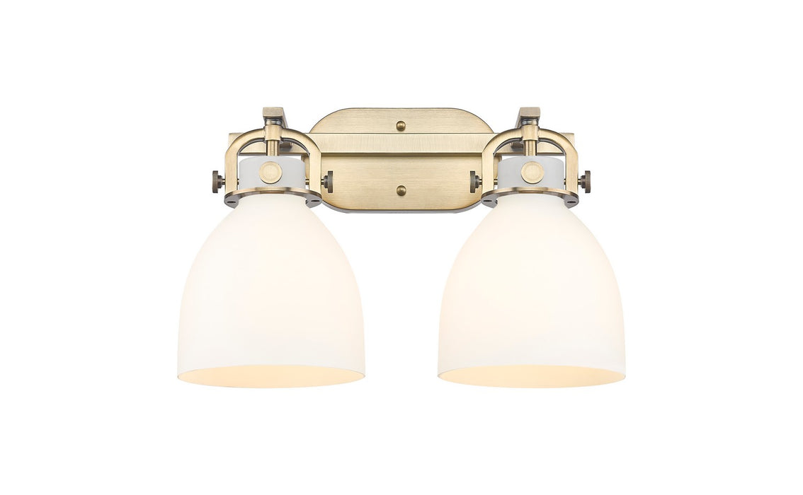 Innovations - 410-2W-BB-G412-7WH - Two Light Bath Vanity - Downtown Urban - Brushed Brass