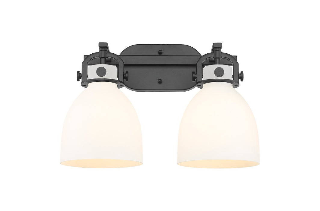 Innovations - 410-2W-BK-G412-7WH - Two Light Bath Vanity - Downtown Urban - Matte Black