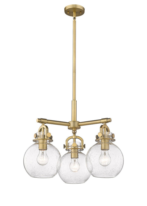 Innovations - 410-3CR-BB-G410-7SDY - Three Light Pendant - Downtown Urban - Brushed Brass