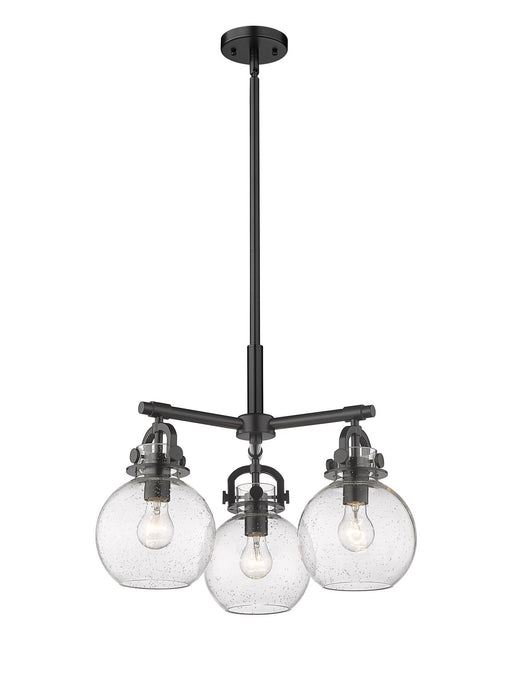 Innovations - 410-3CR-BK-G410-7SDY - Three Light Pendant - Downtown Urban - Matte Black