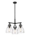 Innovations - 410-3CR-BK-G412-7CL - Three Light Pendant - Downtown Urban - Matte Black