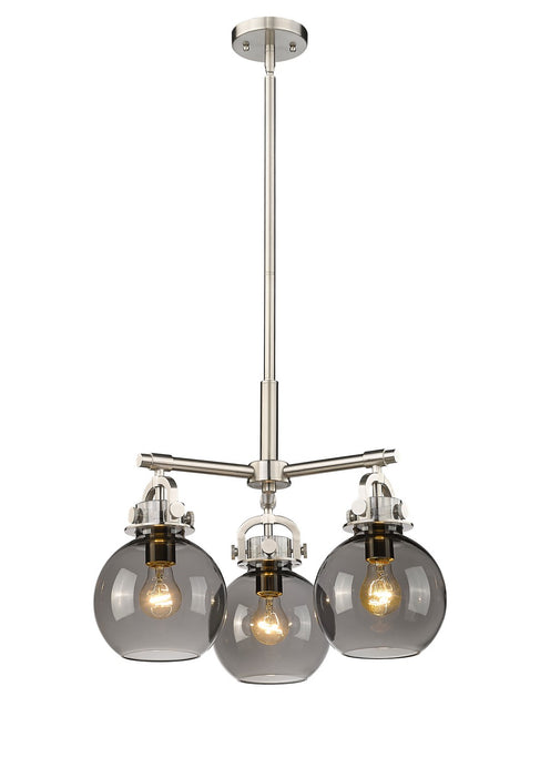 Innovations - 410-3CR-SN-G410-7SM - Three Light Pendant - Downtown Urban - Satin Nickel