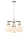 Innovations - 410-3CR-SN-G410-7WH - Three Light Pendant - Downtown Urban - Satin Nickel