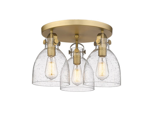 Downtown Urban Three Light Flush Mount