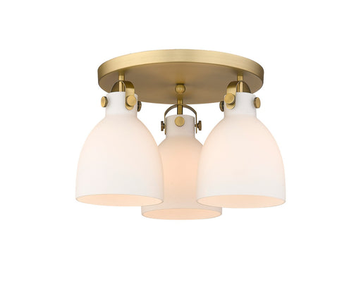 Downtown Urban Three Light Flush Mount