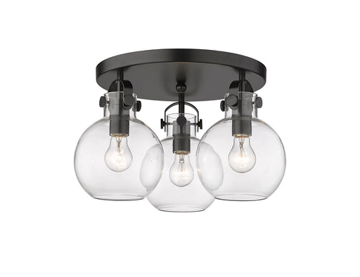 Downtown Urban Three Light Flush Mount