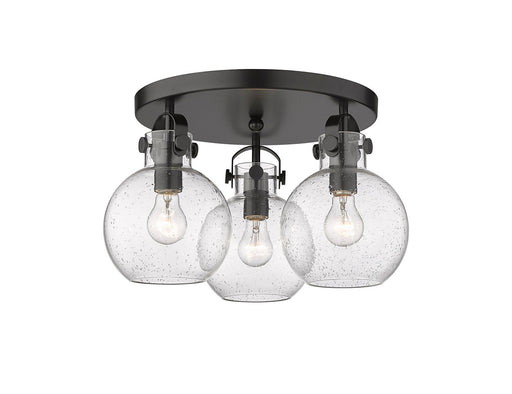 Downtown Urban Three Light Flush Mount