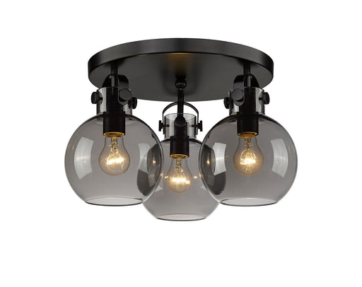 Downtown Urban Three Light Flush Mount