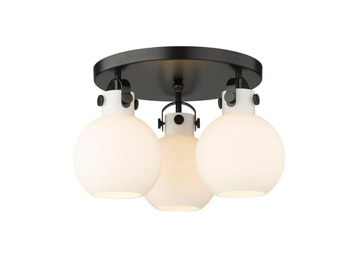 Downtown Urban Three Light Flush Mount