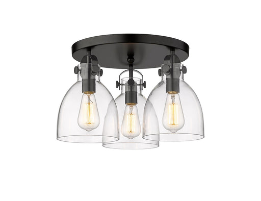 Downtown Urban Three Light Flush Mount