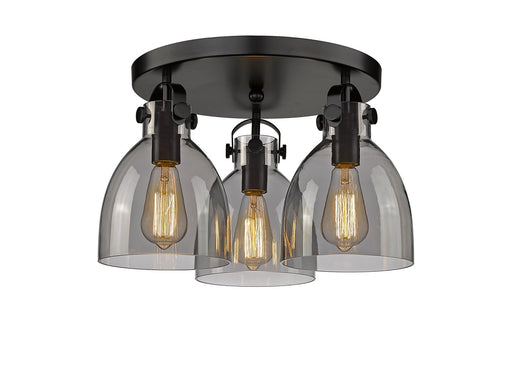 Downtown Urban Three Light Flush Mount