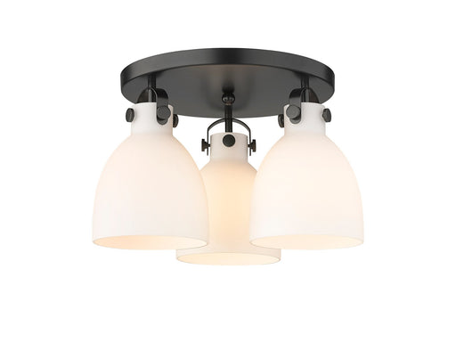 Downtown Urban Three Light Flush Mount