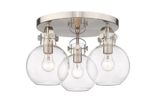 Downtown Urban Three Light Flush Mount