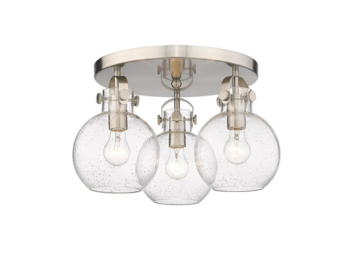 Downtown Urban Three Light Flush Mount