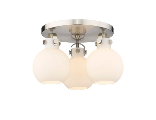 Downtown Urban Three Light Flush Mount