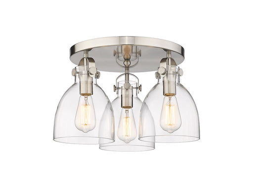 Downtown Urban Three Light Flush Mount