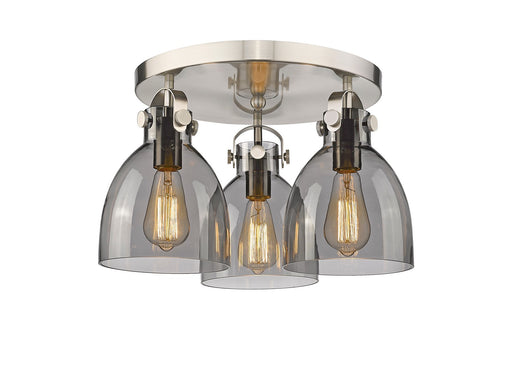 Downtown Urban Three Light Flush Mount