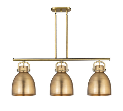 Innovations - 410-3I-BB-M412-10BB - Three Light Island Pendant - Downtown Urban - Brushed Brass