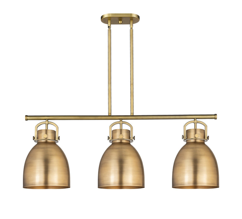 Innovations - 410-3I-BB-M412-10BB - Three Light Island Pendant - Downtown Urban - Brushed Brass