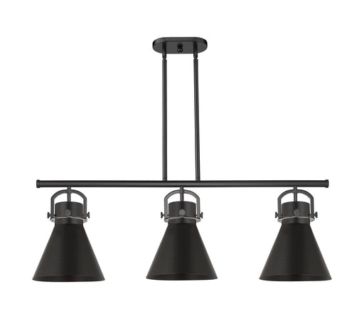Innovations - 410-3I-BK-M411-10BK - Three Light Island Pendant - Downtown Urban - Matte Black