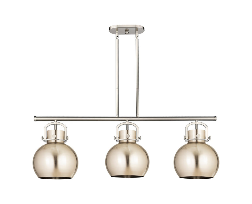 Innovations - 410-3I-SN-M410-10SN - Three Light Island Pendant - Downtown Urban - Satin Nickel