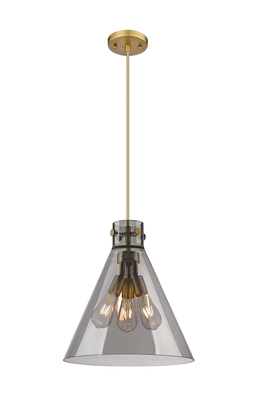 Innovations - 410-3PL-BB-G411-16SM - Three Light Pendant - Downtown Urban - Brushed Brass