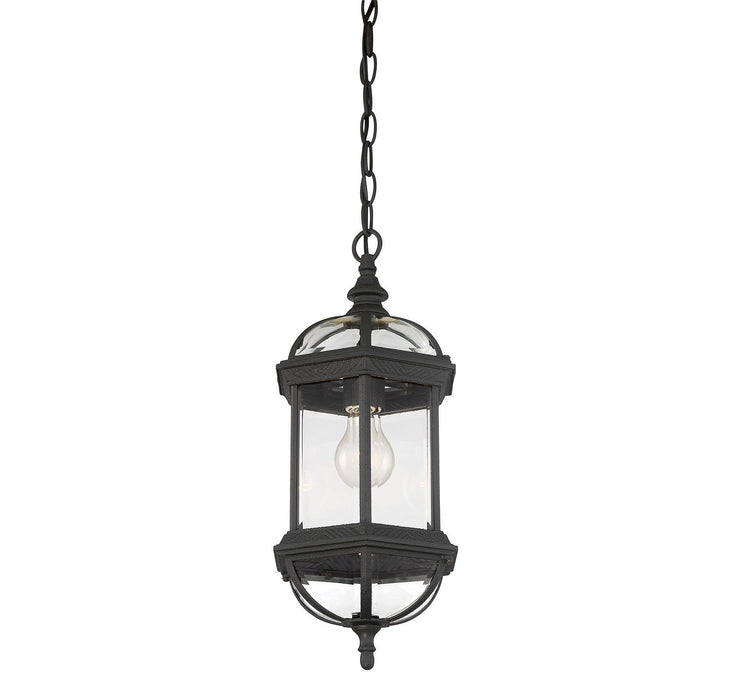 Savoy House - 5-0631-BK - One Light Hanging Lantern - Kensington - Textured Black