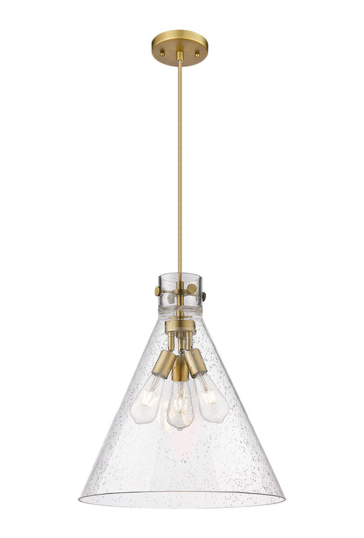 Innovations - 410-3PL-BB-G411-18SDY - Three Light Pendant - Downtown Urban - Brushed Brass