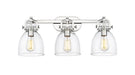 Innovations - 410-3W-PN-G412-7CL - Three Light Bath Vanity - Downtown Urban - Polished Nickel