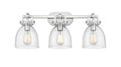 Innovations - 410-3W-SN-G412-7SDY - Three Light Bath Vanity - Downtown Urban - Satin Nickel