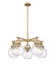 Innovations - 410-5CR-BB-G410-7CL - Five Light Chandelier - Downtown Urban - Brushed Brass