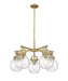 Innovations - 410-5CR-BB-G410-7SDY - Five Light Chandelier - Downtown Urban - Brushed Brass