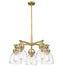 Innovations - 410-5CR-BB-G412-7CL - Five Light Chandelier - Downtown Urban - Brushed Brass